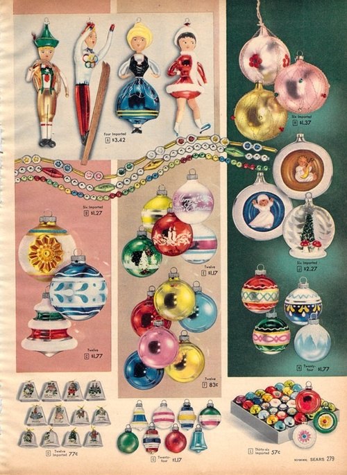 Каталог рождественских игрушек, 1957